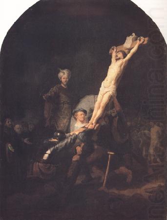 REMBRANDT Harmenszoon van Rijn The Raising of the Cross (mk33) china oil painting image
